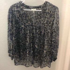 Joie navy blouse